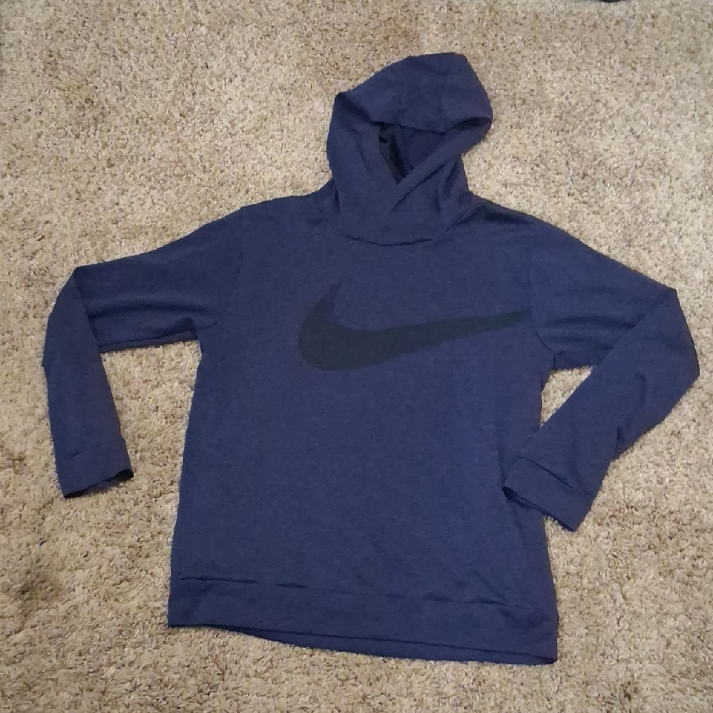 Nike Navy Hoodie with Black Swoosh